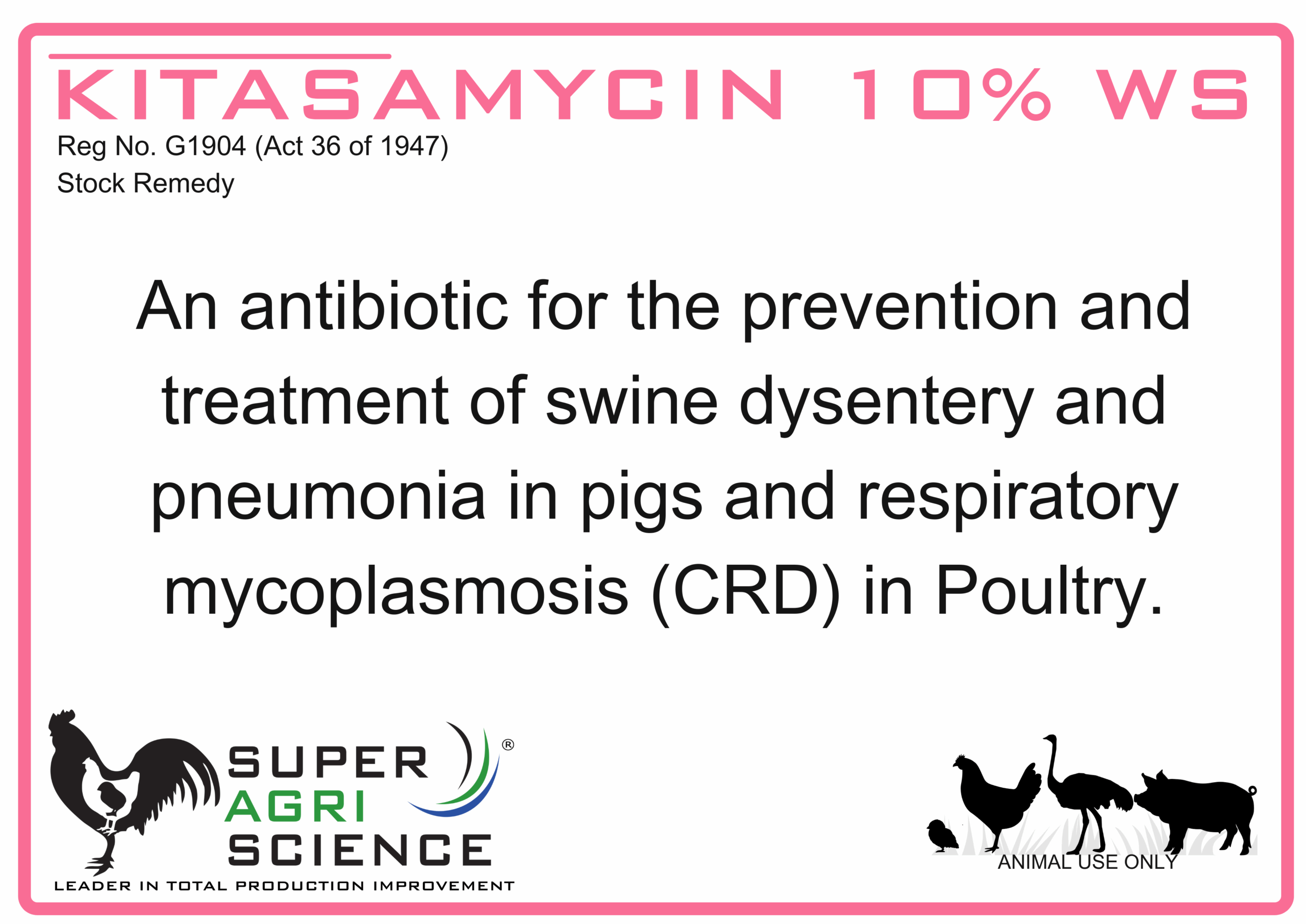 Kitasamycin 10% Water Soluble